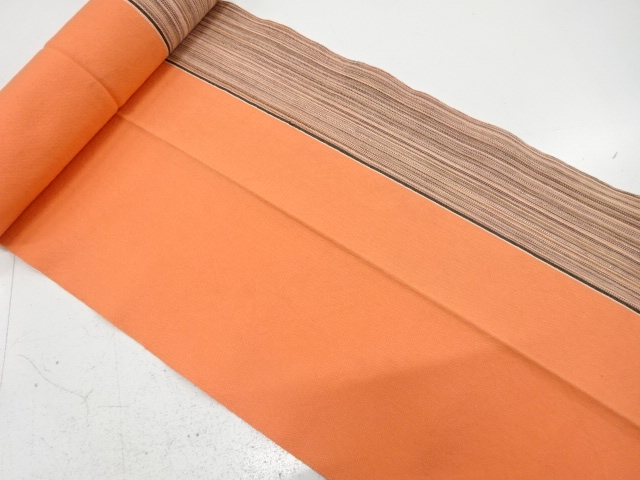 JAPANESE KIMONO / ANTIQUE BOLT FOR HASSUN OBI / WOVEN STRIPE